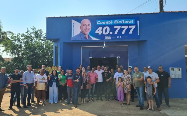  Deputado Ismael Crispin inaugura comitê político em São Miguel do Guaporé