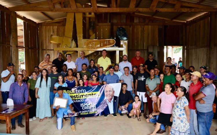  Deputado Ismael Crispin entrega máquina beneficiadora de café para a Associação Unidos Venceremos 